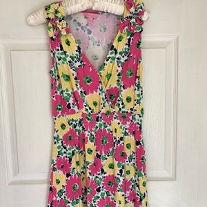 LILLY PULITZER Floral Dress Cotton Ladybug